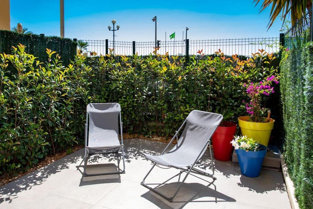 #43 Design Studio Terrace Ac Wifi Sea View 1Min Beach Nice Eksteriør billede